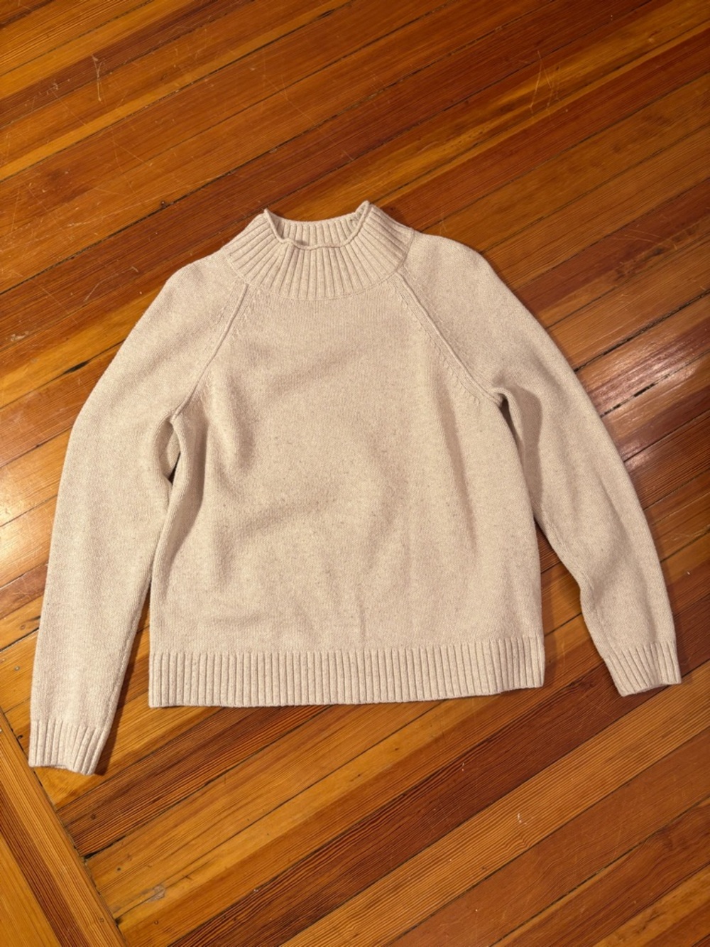 Banana Republic Cream Mock Neck Sweater